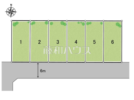 全体区画図　
整備された街区、近隣に広がる美しい自然たち。空間のみのこだわりだけではなく、ここに暮らす方々にとって素敵な環境や快適な暮らしを実現します。【日野市落川】