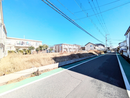接道状況および現場風景　【日野市落川】／撮影日2025/12/26