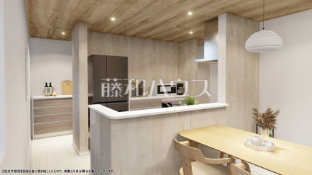 2号棟　完成予想図（内観）　【立川市砂川町７丁目】