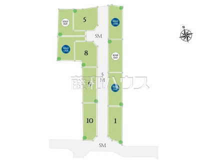 全体区画図　【府中市白糸台２丁目】