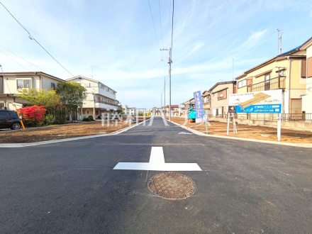 接道状況および現場風景　【府中市白糸台２丁目】／撮影日2026/04/17