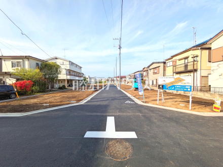 接道状況および現場風景　【府中市白糸台２丁目】／撮影日2026/04/17