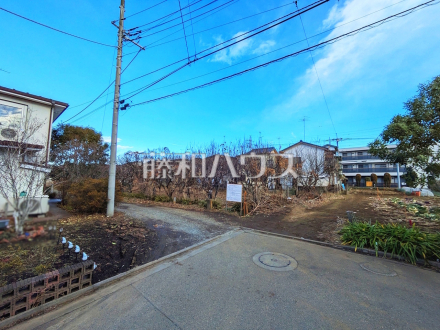 接道状況および現場風景　【府中市白糸台２丁目】／撮影日2025/12/26