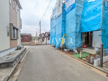 接道状況および現場風景　【立川市一番町２丁目】／撮影日2026/04/07