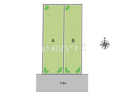 全体区画図　【春日井市石尾台６丁目】