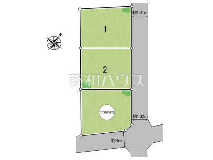 全体区画図　【三鷹市牟礼５丁目】