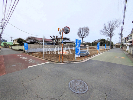 接道状況および現場風景　【三鷹市牟礼５丁目】／撮影日2026/03/13