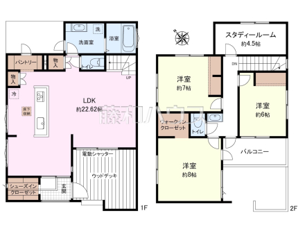 間取図　【三鷹市井の頭１丁目】 見学はしたいけど、なかなか時間が取れない・・・そんな方に出勤前や仕事終わりにマイホームを見学できるサポートをいたします。 