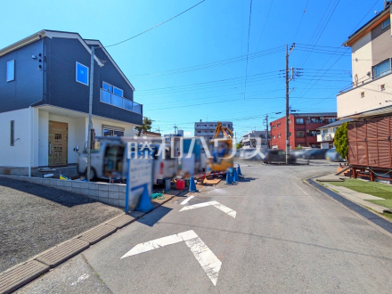 接道状況および現場風景　【東大和市新堀３丁目】／撮影日2026/04/16