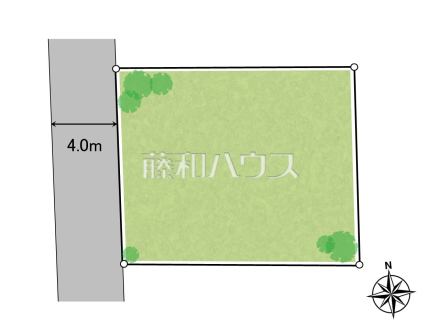 区画図　【小平市回田町】