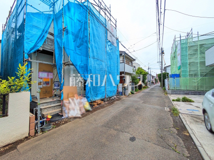 接道状況および現場風景　【小平市回田町】／撮影日2026/05/23