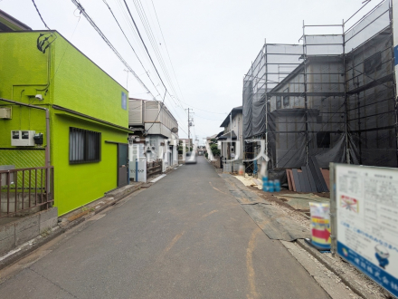接道状況および現場風景　【新座市あたご３丁目】／撮影日2026/04/17