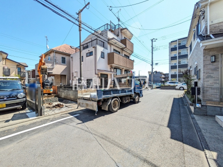 接道状況および現場風景　【小平市小川東町５丁目】／撮影日2026/04/03