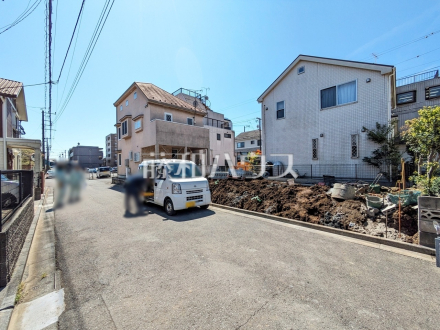 接道状況および現場風景　【小平市小川東町５丁目】／撮影日2026/04/03