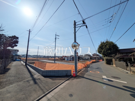 接道状況および現場風景　【清瀬市下宿２丁目】／撮影日2026/02/22