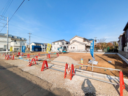 現場風景【東久留米市前沢１丁目】全区画ゆとりの30坪以上！ 我が家に合った暮らしを追及できるフリープランの建築条件付き土地で、夢のマイホームを建築してみませんか？ ／撮影日2026/03/24