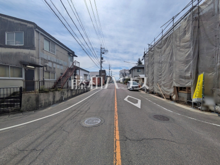 接道状況および現場風景　【春日井市気噴町北２丁目】／撮影日2026/03/20