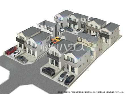 完成予想図（外観）　【八王子市弐分方町】