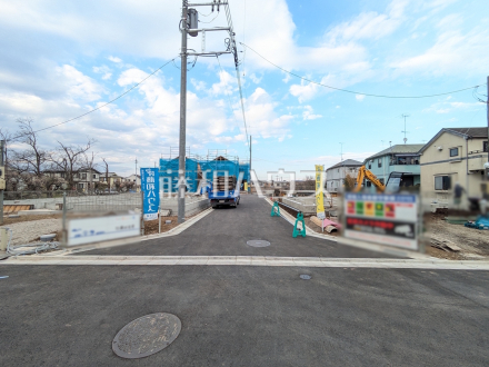 接道状況および現場風景　【八王子市弐分方町】／撮影日2026/03/16