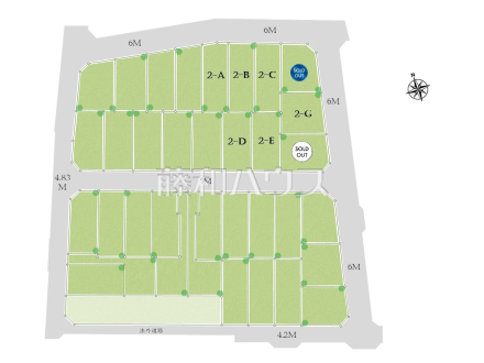 全体区画図　【調布市佐須町５丁目】
