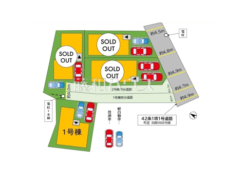 全体区画図　【福岡市城南区田島３丁目】