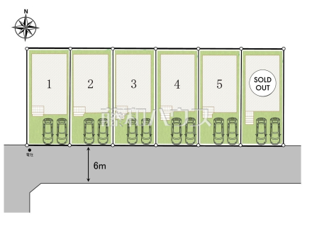 全体区画図　【日野市落川】