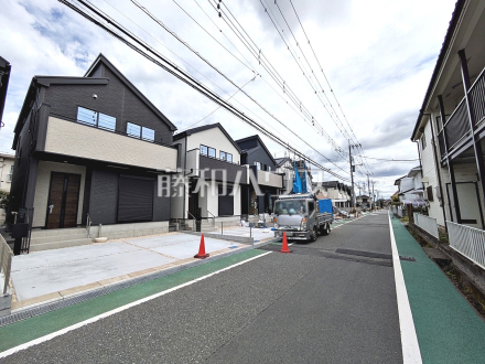 接道状況および現場風景　【日野市落川】／撮影日2026/06/04
