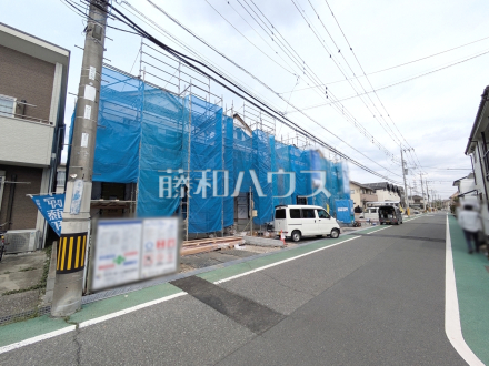 接道状況および現場風景　【日野市落川】／撮影日2026/04/06