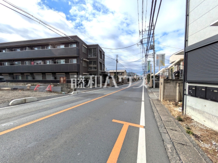 接道状況および現場風景　【朝霞市膝折町２丁目】／撮影日2026/02/26