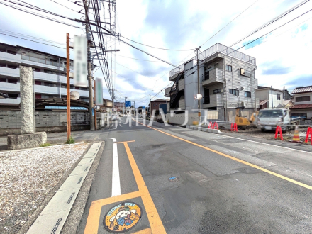 接道状況および現場風景　【朝霞市膝折町２丁目】／撮影日2026/02/26