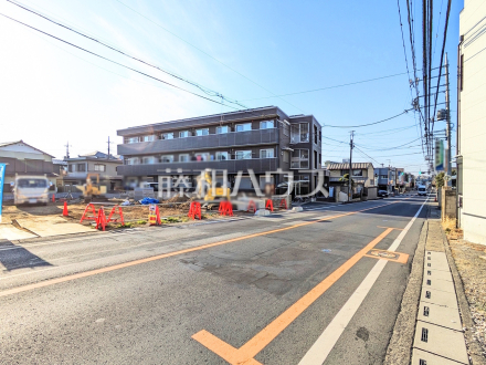 接道状況および現場風景　【朝霞市膝折町２丁目】／撮影日2026/02/06