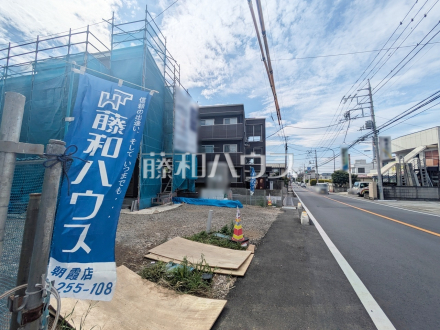 接道状況および現場風景　【朝霞市膝折町２丁目】／撮影日2026/05/03