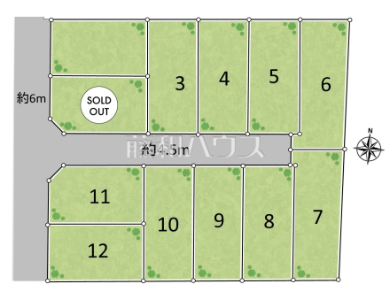 全体区画図　【小平市鈴木町１丁目】