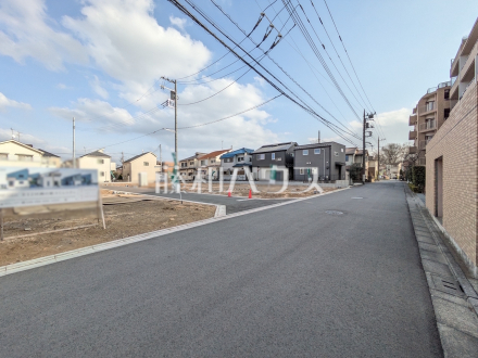 接道状況および現場風景　【小平市鈴木町１丁目】／撮影日2026/02/24