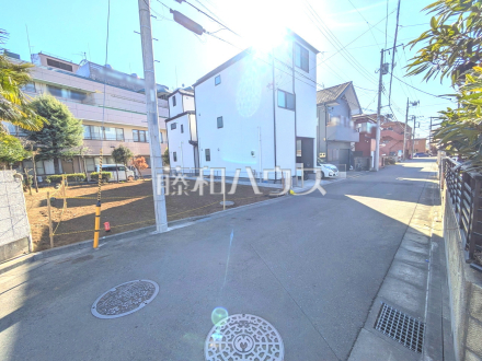 接道状況および現場風景　【東大和市南街１丁目】／撮影日2026/02/19