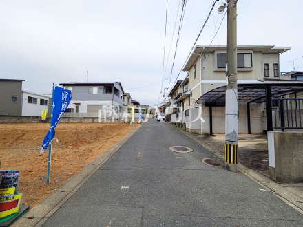 接道状況および現場風景　【福岡市東区名島５丁目】／撮影日2026/04/10