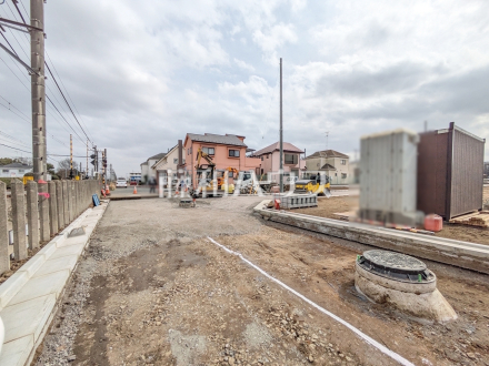 接道状況および現場風景　【小平市小川町１丁目】／撮影日2026/02/24