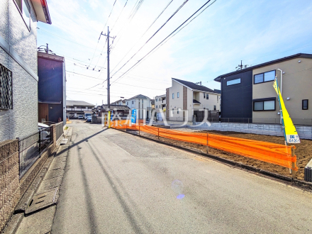 接道状況および現場風景　【小平市小川東町１丁目】／撮影日2026/02/05