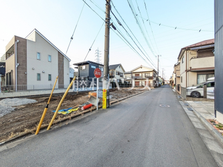 接道状況および現場風景　【小平市小川東町１丁目】／撮影日2026/01/19