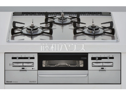 【ガラストップコンロ】お掃除しやすく耐久性に優れたガラストップを標準採用。　