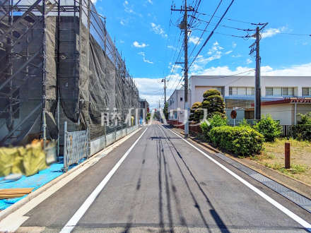 接道状況および現場風景　【立川市錦町６丁目】／撮影日2026/05/29