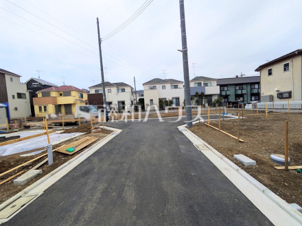接道状況および現場風景　【立川市錦町６丁目】／撮影日2026/03/02