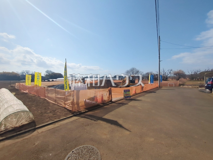 40坪超のゆとり、空の広さを感じる『清瀬・下清戸』自分流の邸宅をここに。
接道状況および現場風景　【清瀬市下清戸４丁目】／撮影日2026/02/23