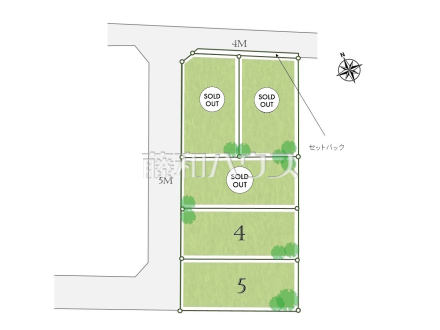 全体区画図　【調布市深大寺北町２丁目】