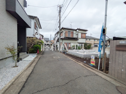 接道状況および現場風景　【新座市西堀２丁目】／撮影日2026/04/10