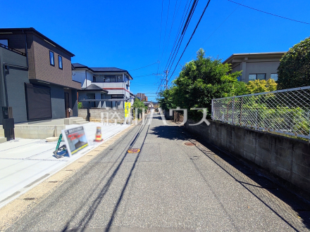 接道状況および現場風景　【福岡市城南区樋井川２丁目】／撮影日2026/07/11