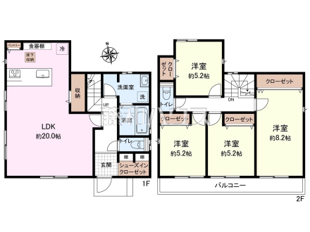 間取図　【八王子市長沼町】
