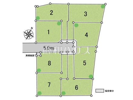 全体区画図　【清瀬市旭が丘３丁目】