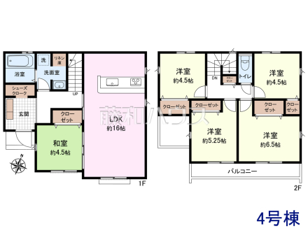 建物価格1500万円＋土地価格2490万円＝3990万円　
[参考プラン] 
建物価格：1,500万円（税込）　建物面積：100.61m&sup2;