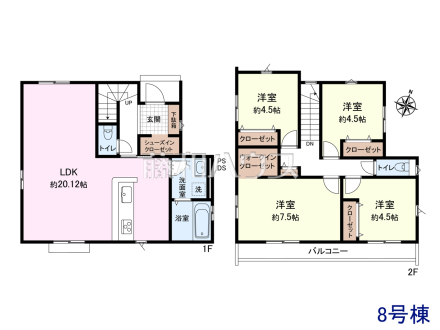建物価格1500万円＋土地価格2490万円＝3990万円　
[参考プラン] 
建物価格：1,500万円（税込）　建物面積：99.57m&sup2;